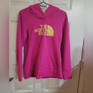 The North Face Pink/Yellow Hoodie Size M‎
